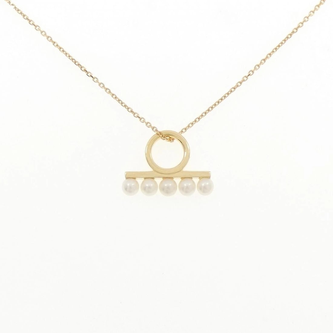 TASAKI BALANCE NECKLACE: TASAKI Balance Necklace Brand: TASAKI Type/Style: Tasaki Necklace Material: 750 Yellow Gold/18K Yellow Gold, Color: Yellow Gold Size: 38-42cm Pendant length approx. x width approx.: 10.6mmx14.4mm
