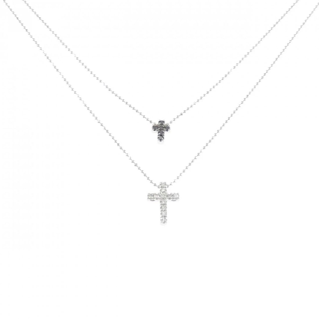 PONTE VECCHIO DIAMOND NECKLACE: Ponte Vecchio Diamond Necklace Brand: Ponte Vecchio Type/Style: Ponte Vecchio Necklace Material: K18 white gold, Main Stone Natural Color: white gold Size: 42cm Pendant length x width: 6.9mm x 5.3mm