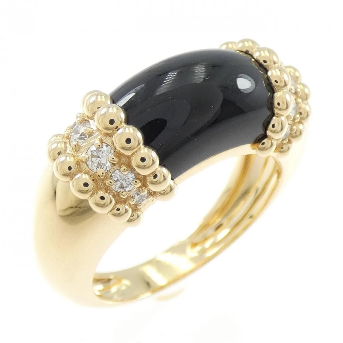 VAN CLEEF & ARPELS PERLEE COULEUR RING: Van Cleef & Arpels Perlee Couleur Ring Brand: Van Cleef & Arpels Type/Style: Van Cleef & Arpels Ring Material: 750 yellow gold, Color: yellow gold Size: US8 1/2(58) Accessories: None Accessories