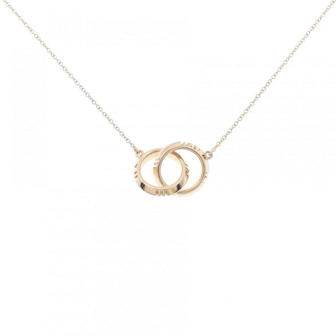 TIFFANY&CO. X CLOSED INTERLOCKING NECKLACE: TIFFANY&Co. X Closed Interlocking Necklace Brand: TIFFANY&Co. Type/Style: TIFFANY&Co. Necklace Material: 750 Pink Gold, Color: Pink Gold Size: 40?45cm Pendant length approx. x width approx.:
