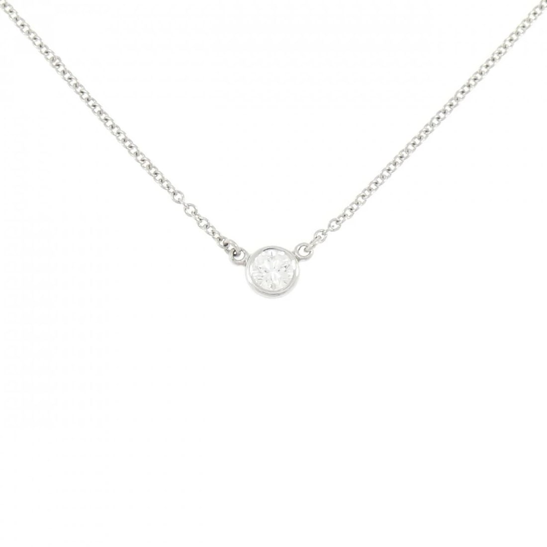 TIFFANY & CO. BY THE YARD NECKLACE: TIFFANY & Co. By the Yard Necklace Brand: TIFFANY&Co. Type/Style: TIFFANY&Co. Necklace Material: Platinum950, Main Stone Natural Color: Platinum Size: 41cm Diameteraround: 4.3mm Chain maximum width