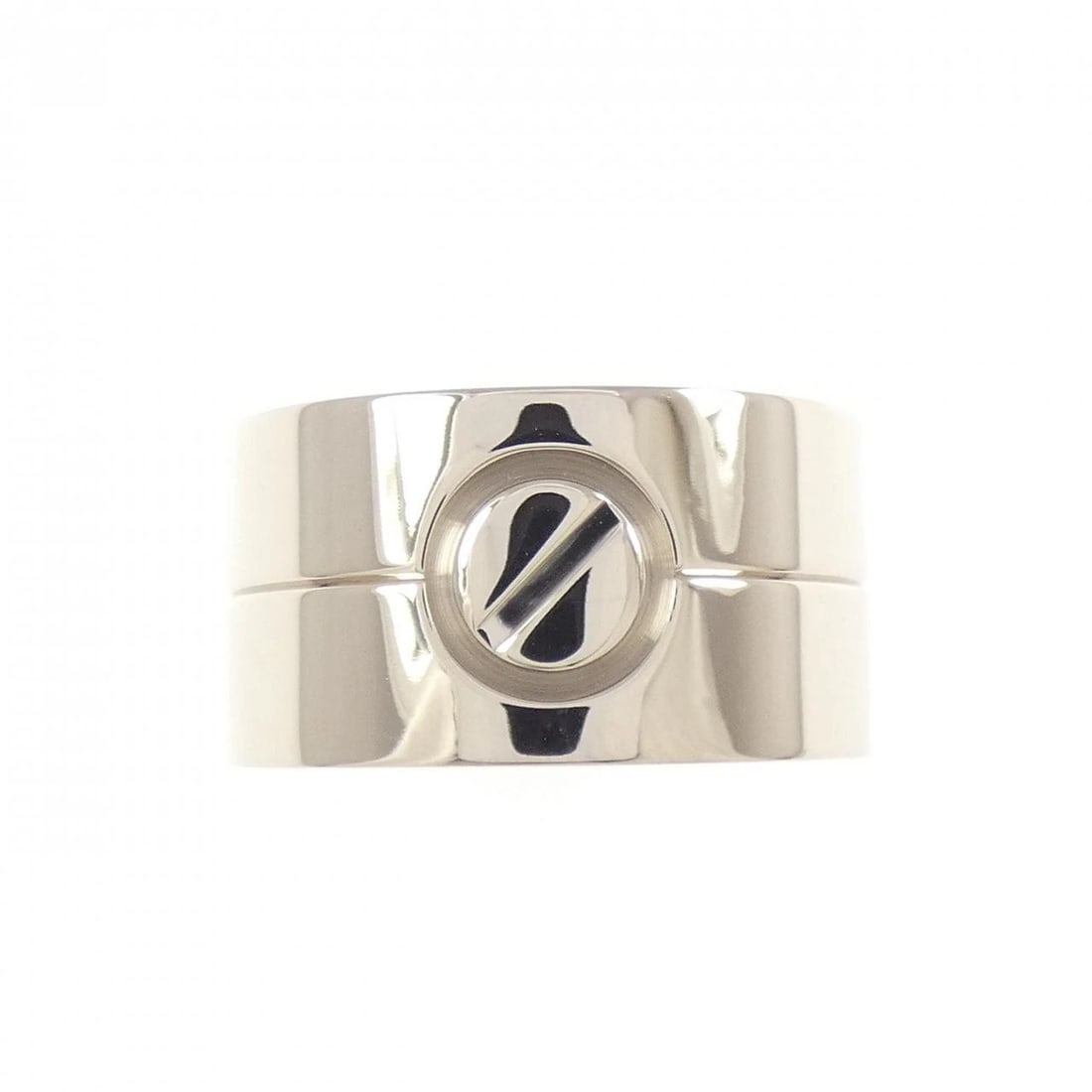 CARTIER HIGH LOVE RING: Cartier High Love Ring Brand: CARTIER Type/Style: Cartier Ring Material: 750 white gold, Color: white gold Size: US6 1/4(52) Accessories: None Accessories Notice: When purchasing pre-owned