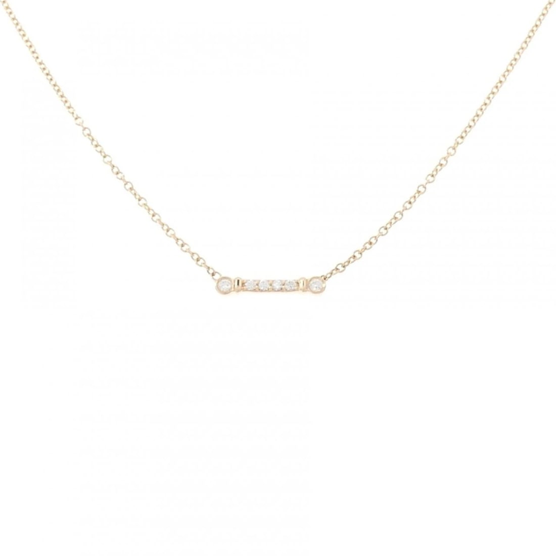 TIFFANY & CO. FLEUR DE LIS STEM NECKLACE: TIFFANY & Co. Fleur de Lis Stem Necklace Brand: TIFFANY&Co. Type/Style: TIFFANY&Co. Necklace Material: 750 Pink Gold, Main Stone Natural Color: Pink Gold Size: 41cm Pendant length approx. x width