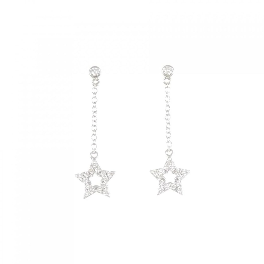PONTE VECCHIO DIAMOND PIERCE: Ponte Vecchio Diamond Pierce Brand: Ponte Vecchio Type/Style: Ponte Vecchio Pierce/Earring Material: 750 white gold, Main Stone Natural Color: white gold Size: Approx. height x width: 27.0mm x 8.2mm