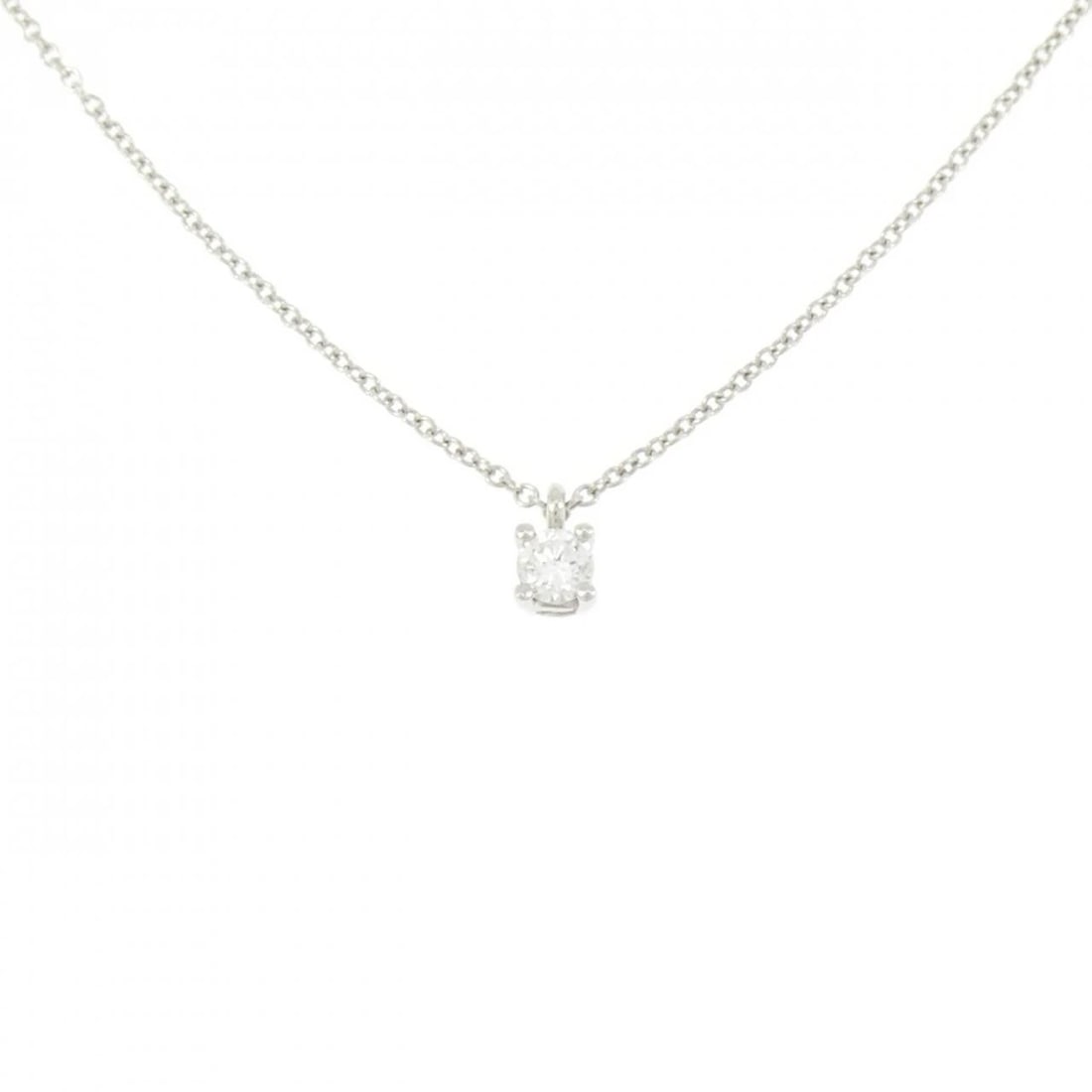 TIFFANY&CO. SOLITAIRE NECKLACE: TIFFANY&Co. Solitaire Necklace Brand: TIFFANY&Co. Type/Style: TIFFANY&Co. Necklace Material: Platinum950, Main Stone Natural Color: Platinum Size: 41cm Pendant length approx. x width approx.: