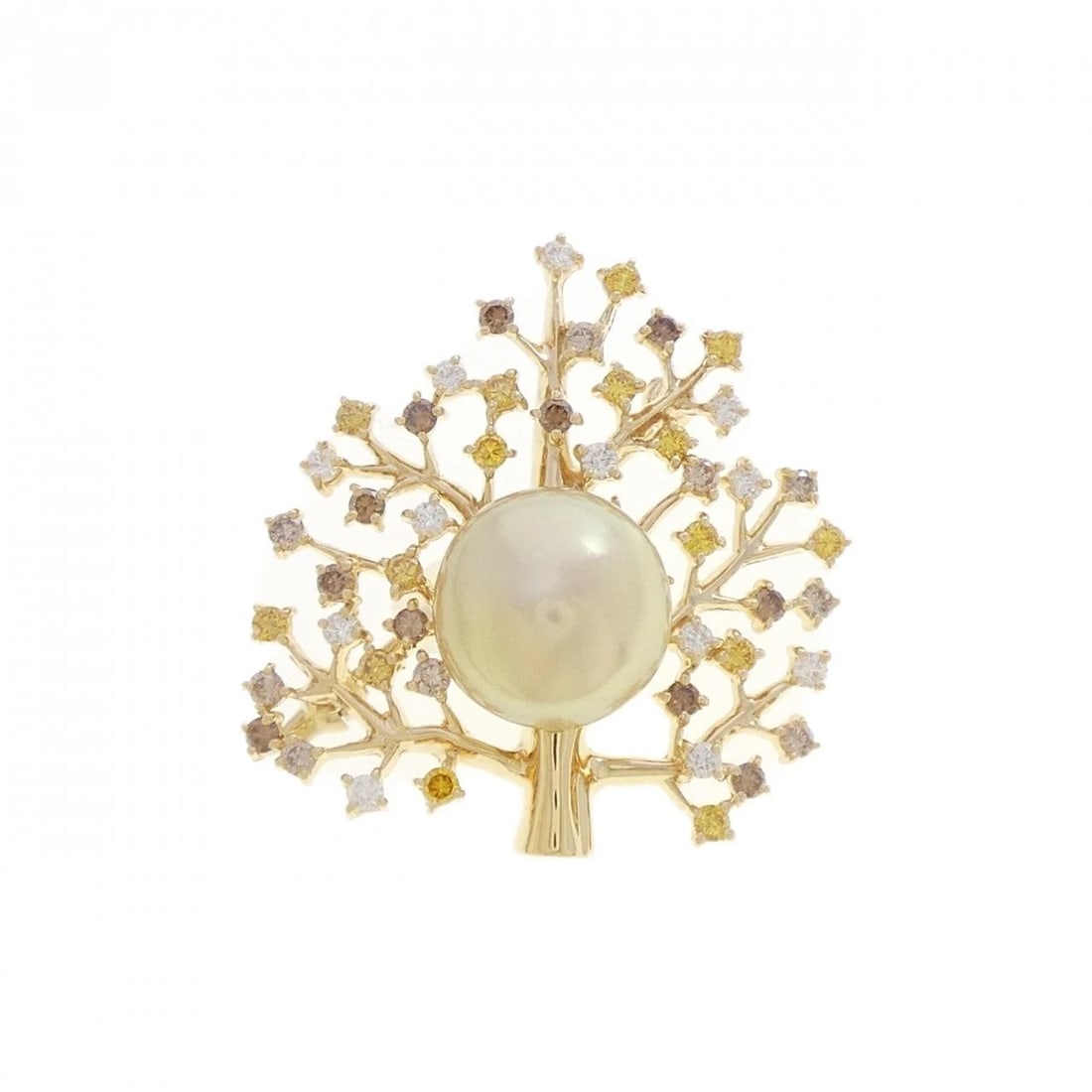MIKIMOTO WHITE SOUTH SEA PEARL BROOCH: Mikimoto White South Sea Pearl Brooch Brand: MIKIMOTO Type/Style: MIKIMOTO Pendant/Brooch Material: K18 yellow gold, Main Stone Secondary Stone Natural Color: yellow gold Size: Approximate dimensions 