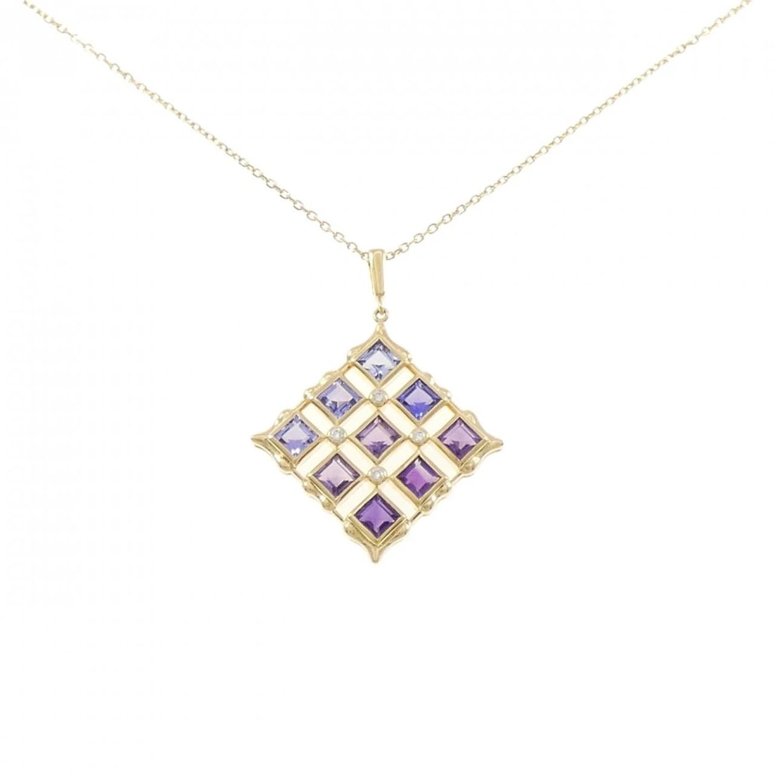 MIKIMOTO COLOR STONE NECKLACE: Mikimoto Color Stone Necklace Brand: MIKIMOTO Type/Style: Mikimoto Necklace Material: K18 yellow gold, Main Stone Secondary Stone Natural Color: yellow gold Size: 42?45cm Pendant length approx. x