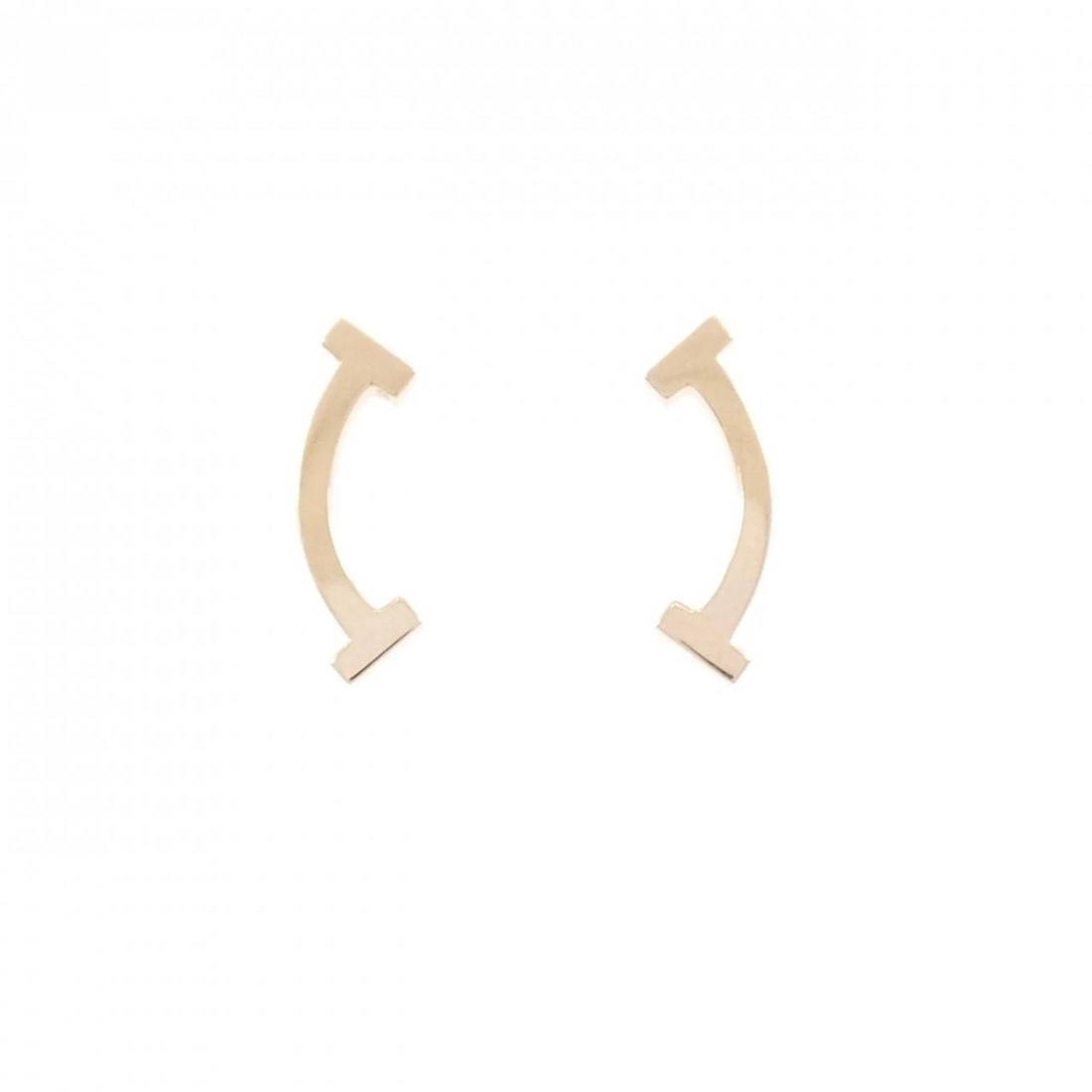 TIFFANY&CO. T SMILE PIERCE: TIFFANY&Co. T Smile Pierce Brand: TIFFANY&Co. Type/Style: TIFFANY&Co. Pierce/Earring Material: 750 Pink Gold, Color: Pink Gold Size: Approx. height x width: 13.3mm x 4.4mm Accessories: None