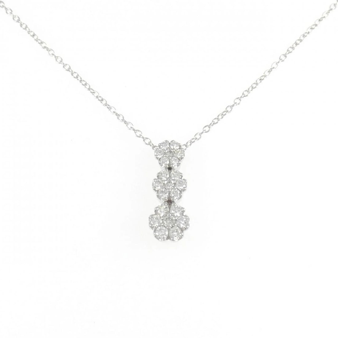 PONTE VECCHIO FLOWER NECKLACE: Ponte Vecchio Flower Necklace Brand: Ponte Vecchio Type/Style: Ponte Vecchio Necklace Material: K18 white gold, Main Stone Natural Color: white gold Size: 36?40cm Pendant length approx. x width