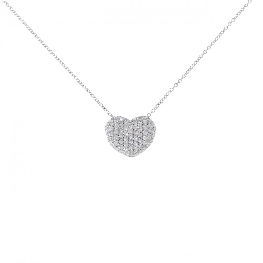 PONTE VECCHIO HEART NECKLACE: Ponte Vecchio Heart Necklace Brand: Ponte Vecchio Type/Style: Ponte Vecchio Necklace Material: 750 white gold, Main Stone Natural Color: white gold Size: 37?41cm Pendant length approx. x width approx.