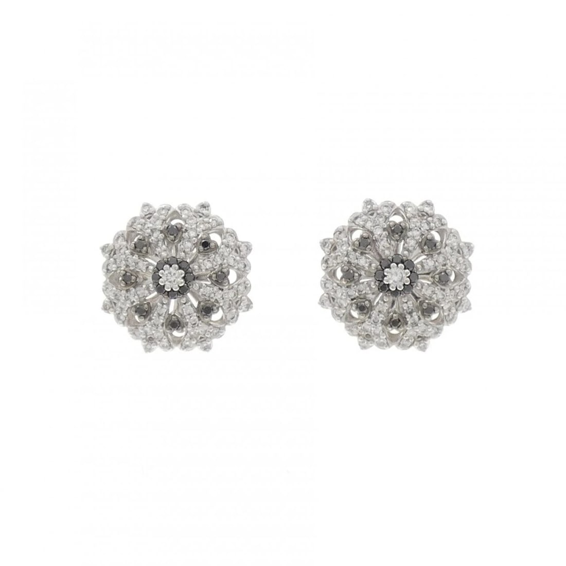 PONTE VECCHIO PIERCE: Ponte Vecchio Pierce Brand: Ponte Vecchio Type/Style: Ponte Vecchio Pierce/Earring Material: 18K White Gold/18K Black Gold/750 White Gold, Main Stone Natural Color: White Gold Size: Approx. height x