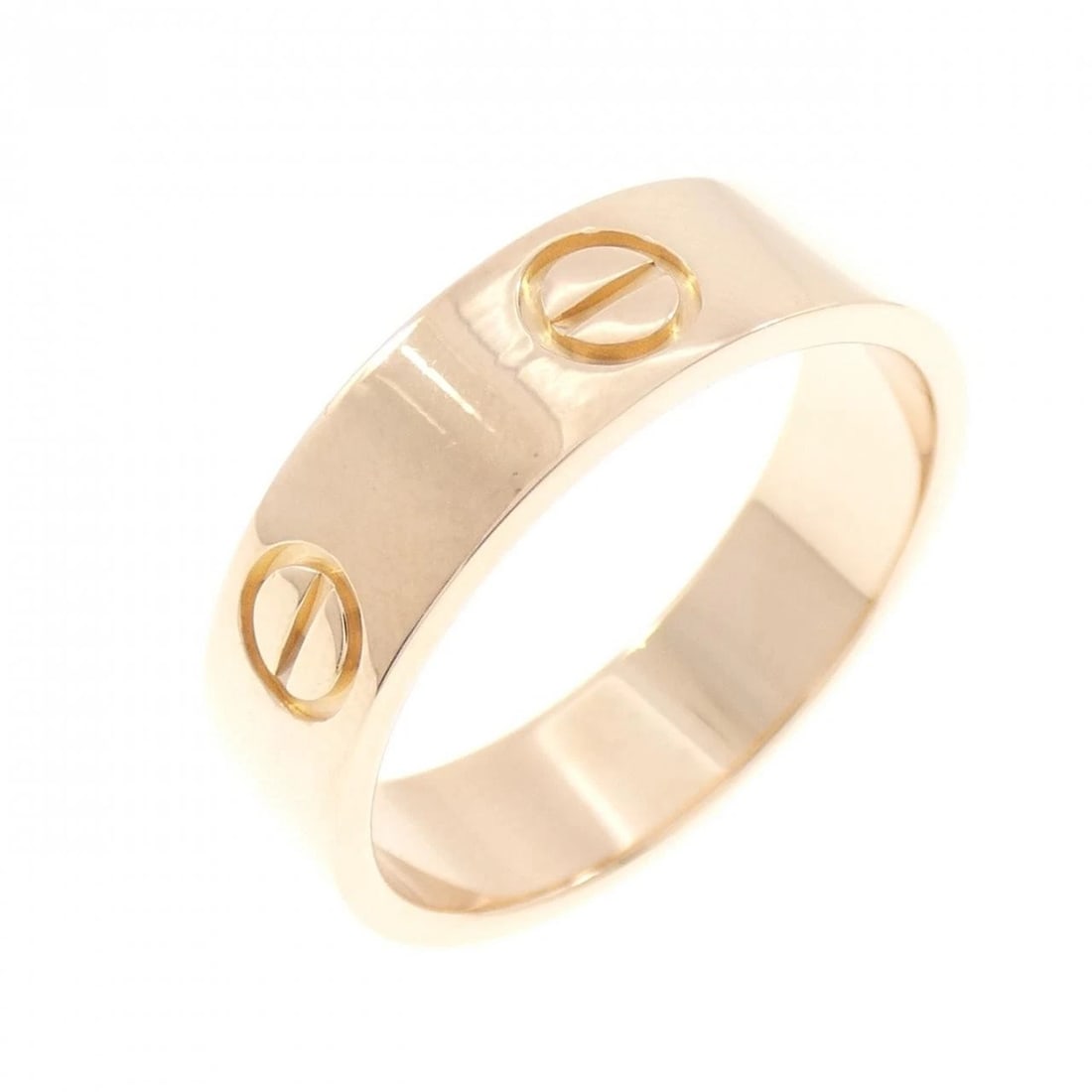 CARTIER LOVE RING: Cartier Love Ring Brand: CARTIER Type/Style: Cartier Ring Material: 750 Pink Gold, Color: Pink Gold Size: US7 1/4(55) Accessories: None Accessories Notice: When purchasing pre-owned goods,