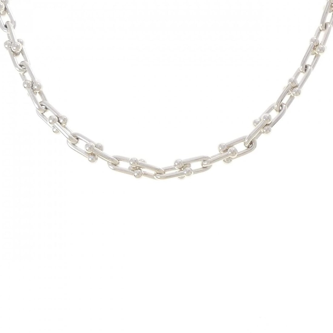 TIFFANY & CO. HARDWARE SMALL LINK NECKLACE: TIFFANY & Co. Hardware Small Link Necklace Brand: TIFFANY&Co. Type/Style: TIFFANY&Co. Necklace Material: 925Silver, Color: Silver Size: 46cm Chain maximum width approx.: 6.5mm Accessories: None