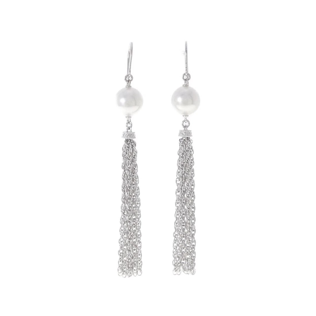 MIKIMOTO AKOYA PEARL PIERCE: Mikimoto Akoya Pearl Pierce Brand: MIKIMOTO Type/Style: MIKIMOTO Pierce/Earring Material: K18 white gold, Color: white gold Size: Approximate dimensions (height x width): 53.4cm x 7.7cm Accessorie