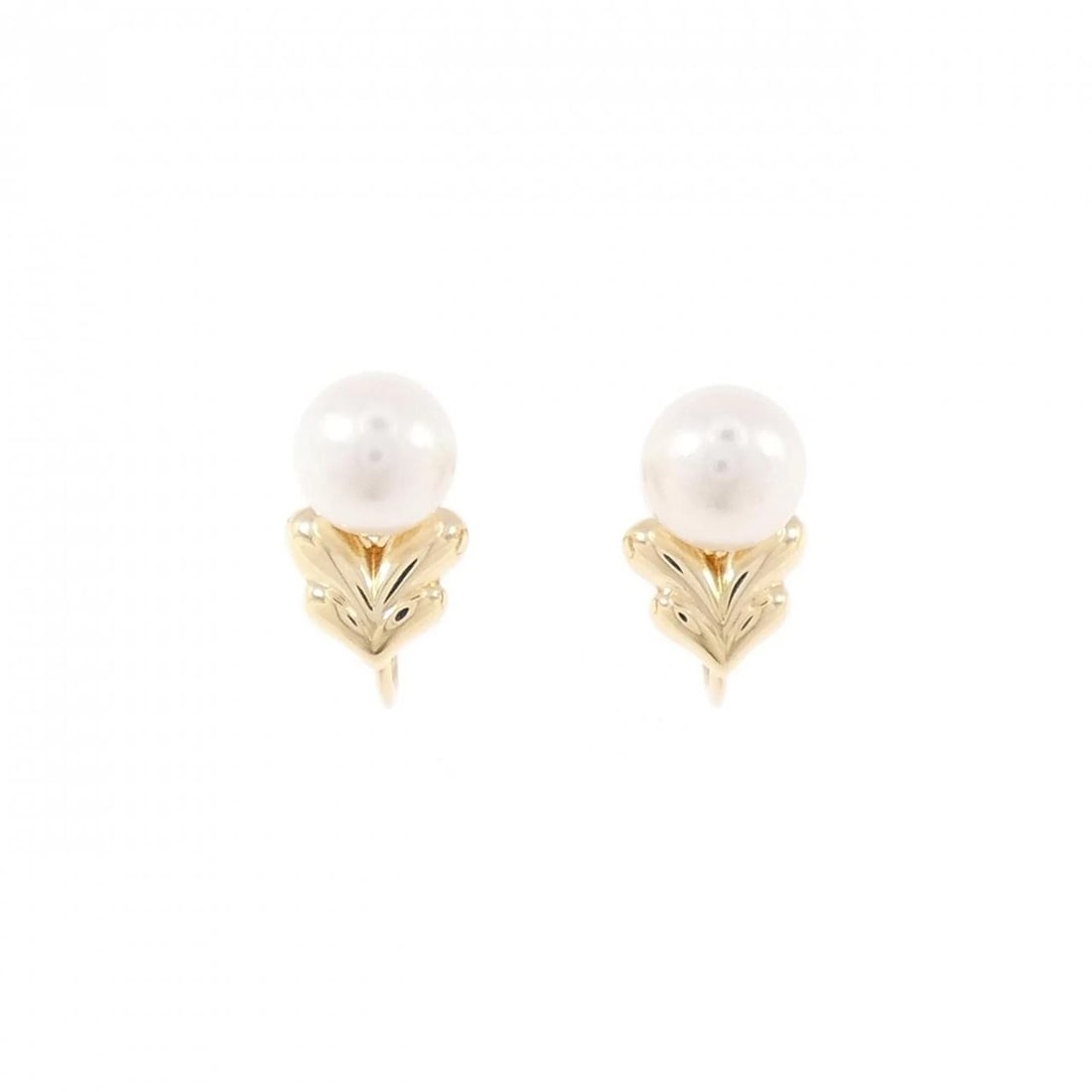 MIKIMOTO AKOYA PEARL EARRINGS: Mikimoto Akoya Pearl Earrings Brand: MIKIMOTO Type/Style: MIKIMOTO Pierce/Earring Material: K18 yellow gold, Color: yellow gold Size: Approximate dimensions (height x width): 11.5cm x 7.3cm Access