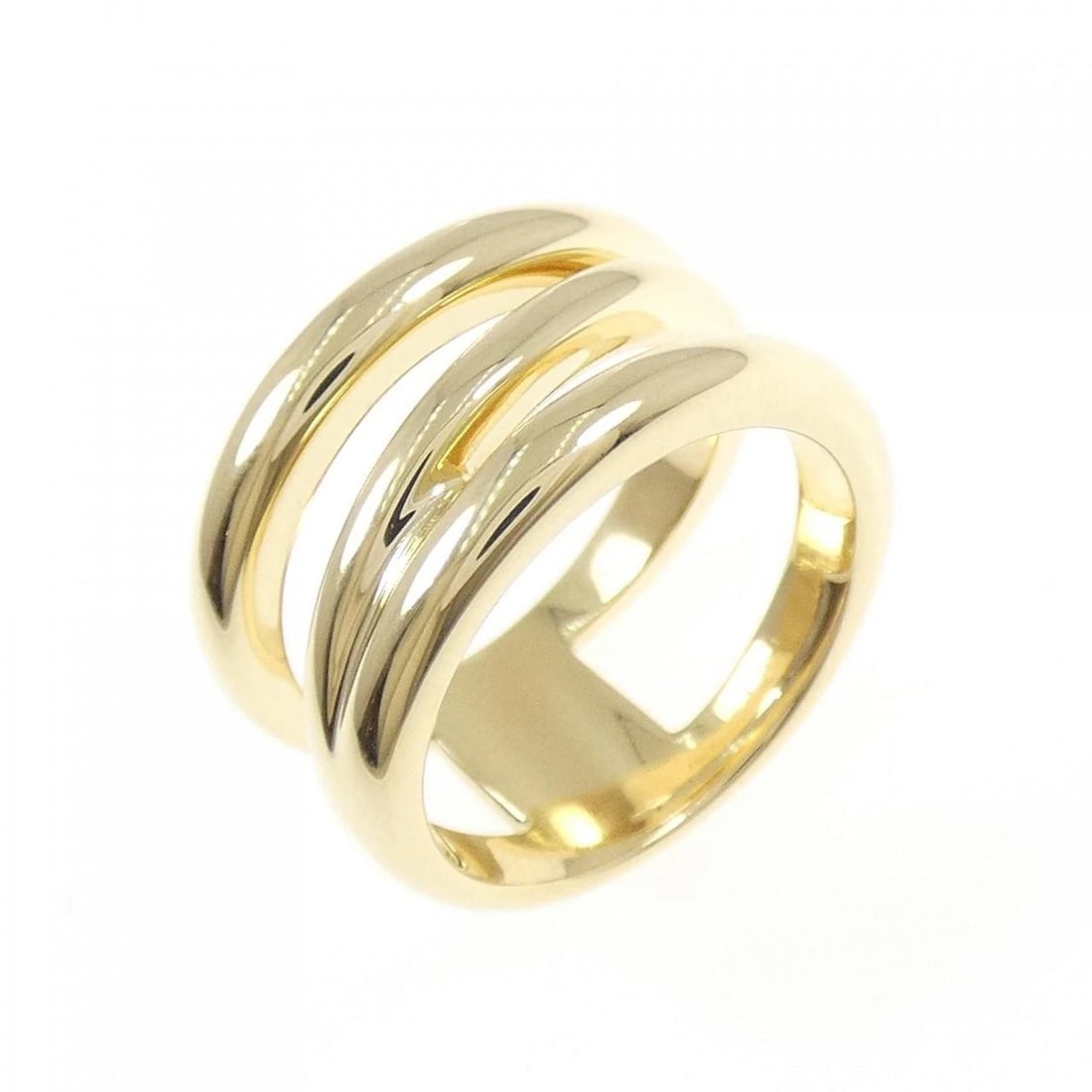 TIFFANY&CO. OPEN DIAGONAL RING: TIFFANY&Co. Open Diagonal Ring Brand: TIFFANY&Co. Type/Style: TIFFANY & Co. Ring Material: 750 yellow gold, Color: yellow gold Size: US6 Accessories: None Accessories Notice: When purchasing
