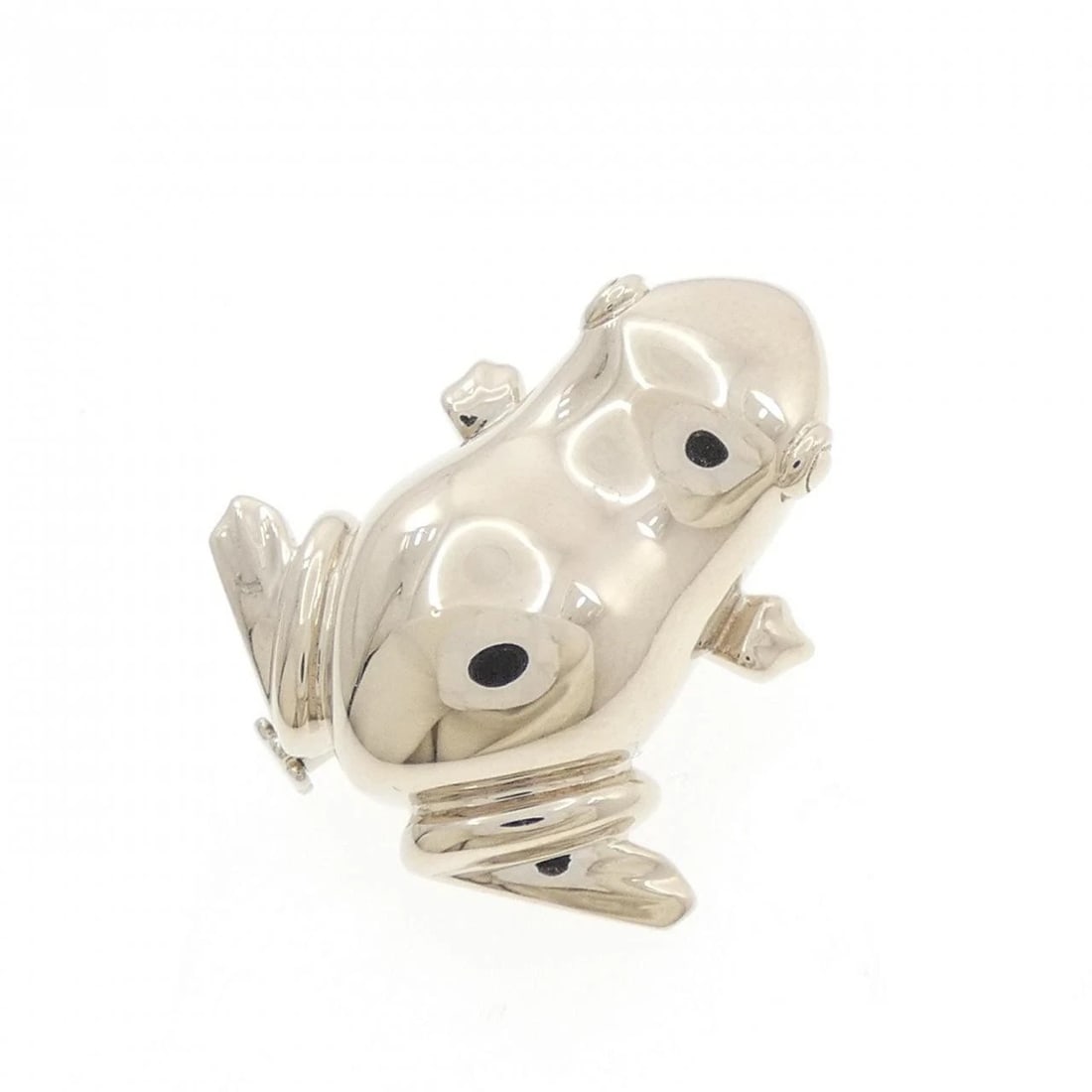 POMELLATO 750WG BROOCH: Pomellato 750WG Brooch Brand: Pomellato Type/Style: Pomellato Pendant/Brooch Material: 750 white gold, Color: white gold Size: Approx. length x width: 23.3mm x 21.2mm Accessories: None Accessories