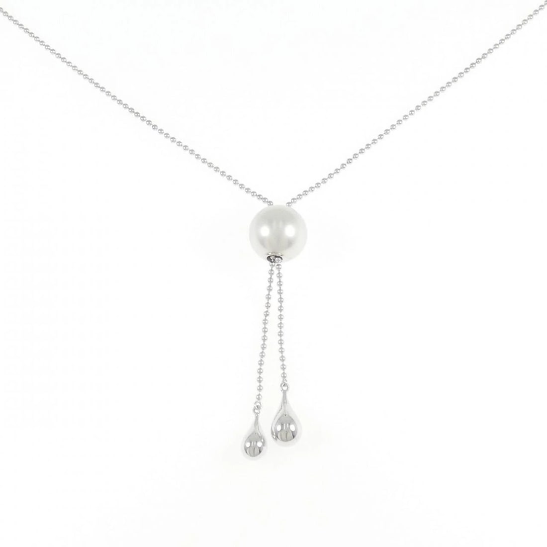 MIKIMOTO WHITE BUTTERFLY PEARL NECKLACE: Mikimoto White Butterfly Pearl Necklace Brand: MIKIMOTO Type/Style: Mikimoto Necklace Material: K18 white gold, Color: white gold Size: -56cm Motif maximum width approx.: 10.4mm Chain maximum width ap