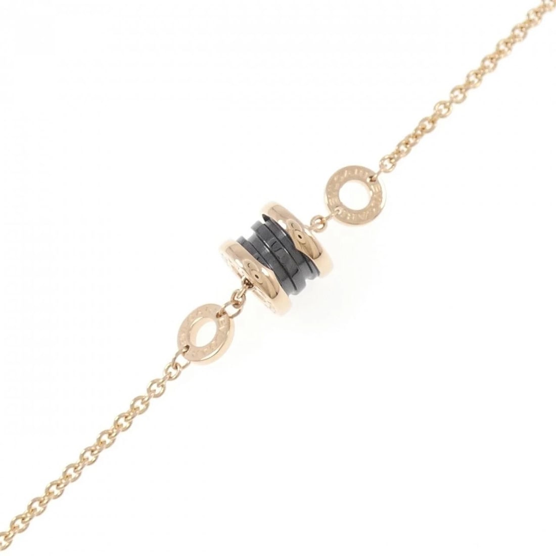 BVLGARI B.ZERO1 BRACELET: Bvlgari B.zero1 bracelet Brand: BVLGARI Type/Style: Bvlgari Bracelet Material: 750 pink gold/ceramic, Color: Pink Gold Size: 18?20cm Max width approx: 9.2mm Accessories: None Accessories Notice: When