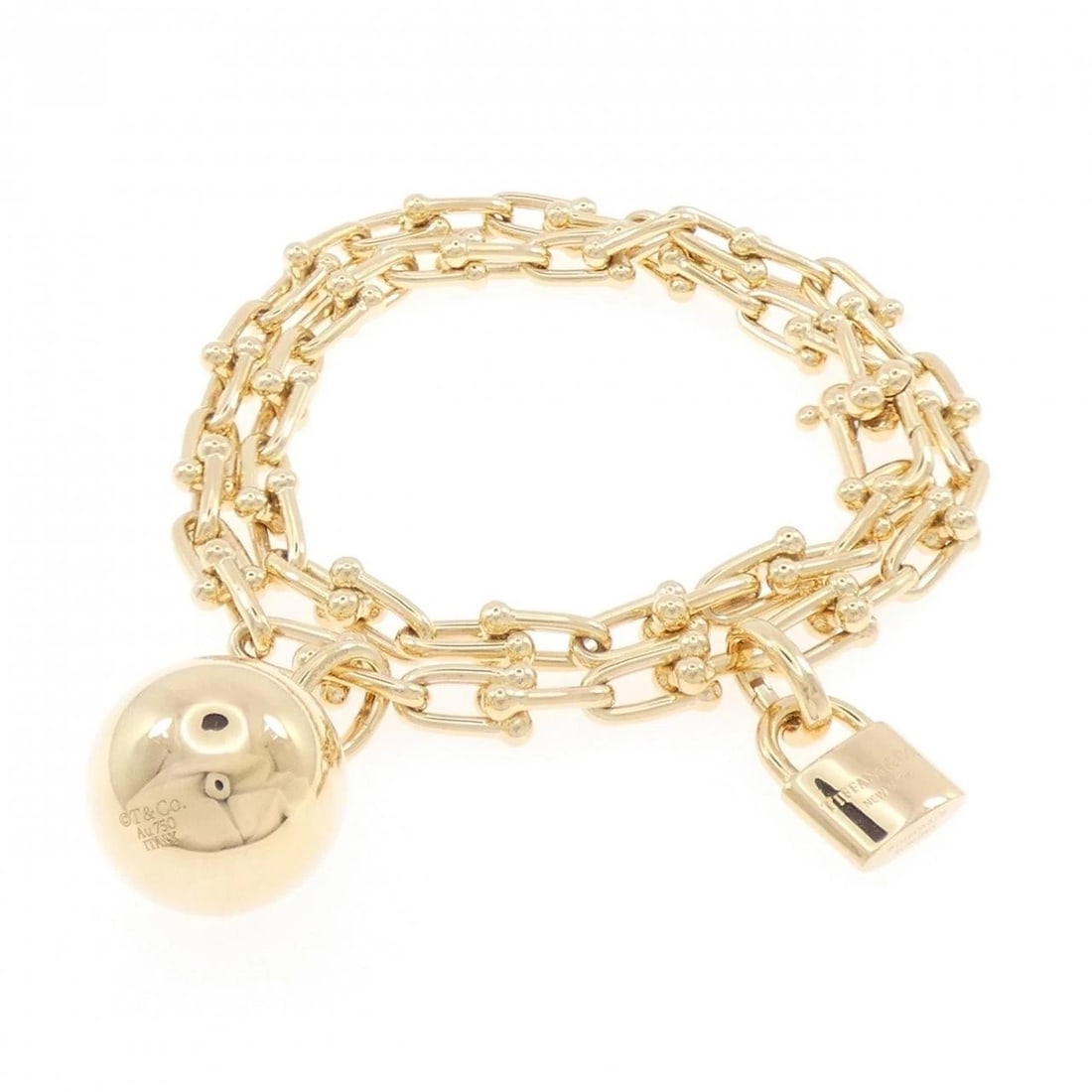 TIFFANY & CO. SMALL WRAP BRACELET: TIFFANY & Co. Small Wrap Bracelet Brand: TIFFANY&Co. Type/Style: TIFFANY & Co. Bracelet Material: 750 yellow gold, Color: yellow gold Size: 18cm Max width approx: 33.9mm Accessories: None Accessories
