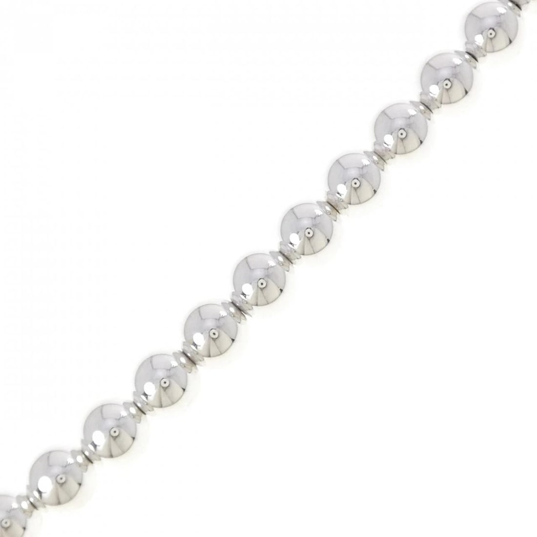 TIFFANY&CO. BALL BRACELET: TIFFANY&Co. Ball Bracelet Brand: TIFFANY&Co. Type/Style: TIFFANY & Co. Bracelet Material: 925Silver, Color: Silver Size: 21cm Max width approx: 9.7mm Accessories: None Accessories Notice: When