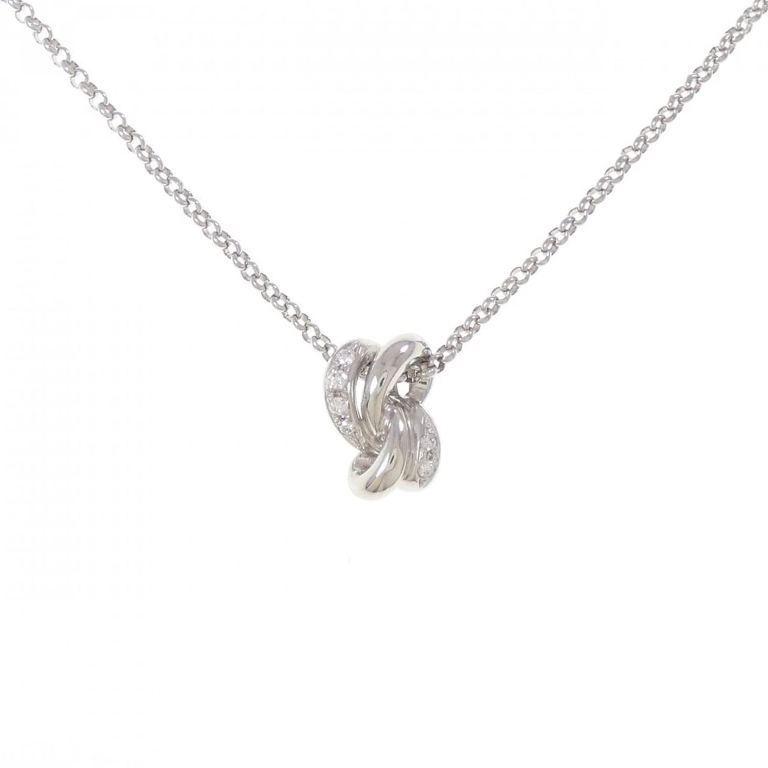 TASAKI DIAMOND NECKLACE 0.05CT: Tasaki Diamond Necklace 0.05CT Brand: TASAKI Type/Style: Tasaki Necklace Material: Platinum900/Platinum850, Main Stone Natural Color: Platinum Size: 41cm Pendant length approx. x width approx.: