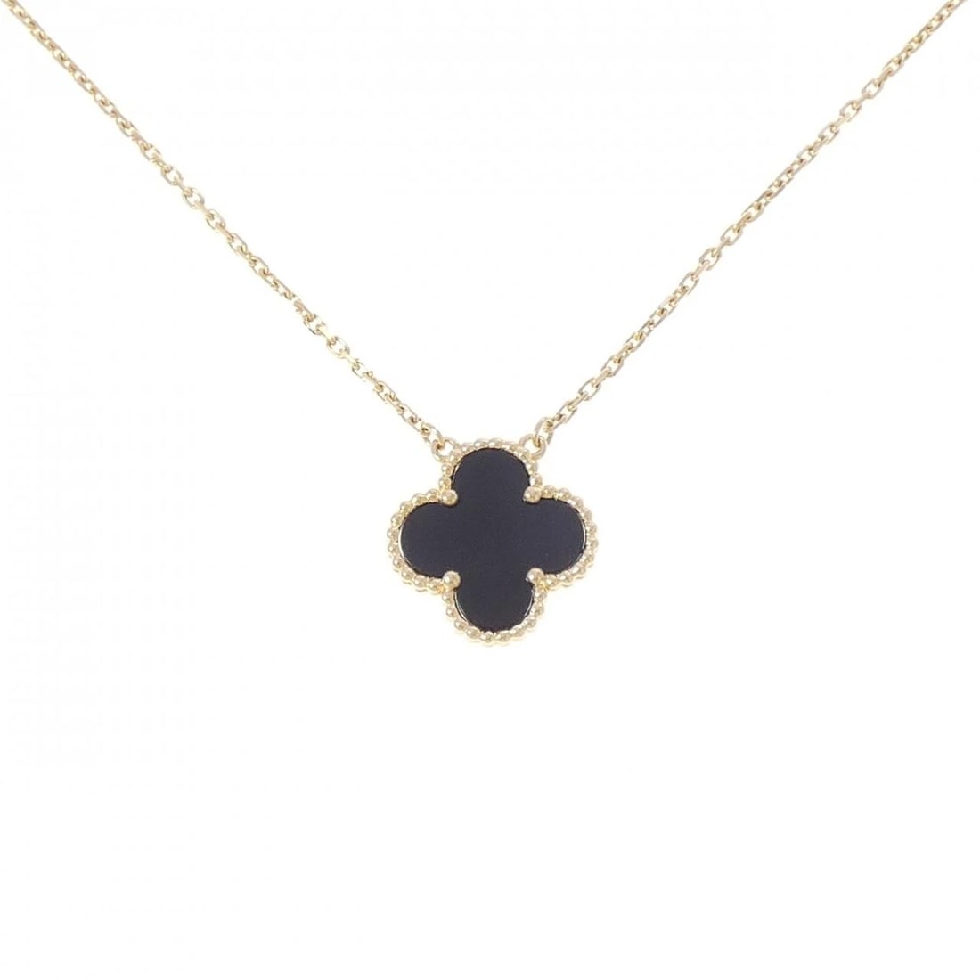 VAN CLEEF & ARPELS ALHAMBRA NECKLACE: Van Cleef & Arpels Alhambra Necklace Brand: Van Cleef & Arpels Type/Style: Van Cleef & Arpels Necklace Material: 750 yellow gold, Color: yellow gold Size: 37?42cm Pendant length approx. x width