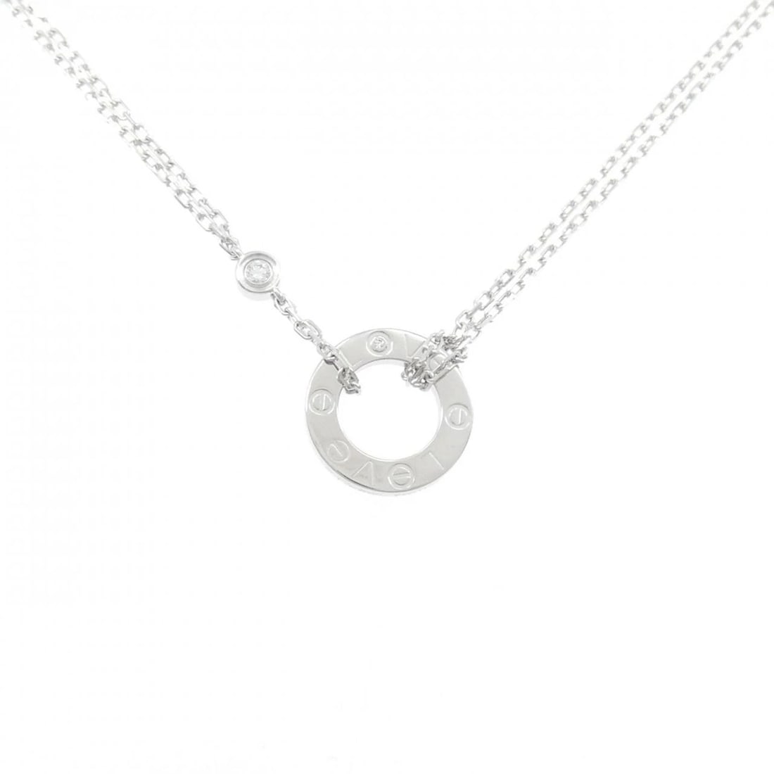 CARTIER LOVE NECKLACE: Cartier Love Necklace Brand: CARTIER Type/Style: Cartier Necklace Material: 750 white gold, Main Stone Natural Color: white gold Size: 38?40cm Diameteraround: 12.9mm Chain maximum width approx.:
