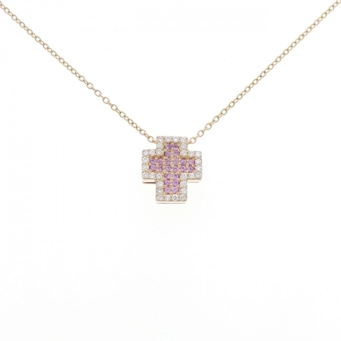 PONTE VECCHIO PALPITO NECKLACE: Ponte Vecchio Palpito Necklace Brand: Ponte Vecchio Type/Style: Ponte Vecchio Necklace Material: K18 Pink Gold, Main Stone Sapphire Color: Pink Gold Size: 36?40cm Pendant length approx. x width approx
