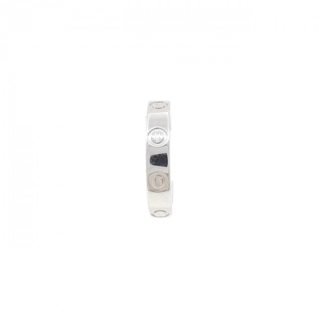 CARTIER MINI LOVE PIERCE (SINGLE EAR): Cartier Mini Love Pierce (Single Ear) Brand: CARTIER Type/Style: Cartier Pierce/Earring Material: 750 white gold, Color: white gold Size: Approx. height x width: 12.5mm x 2.4mm Accessories: None