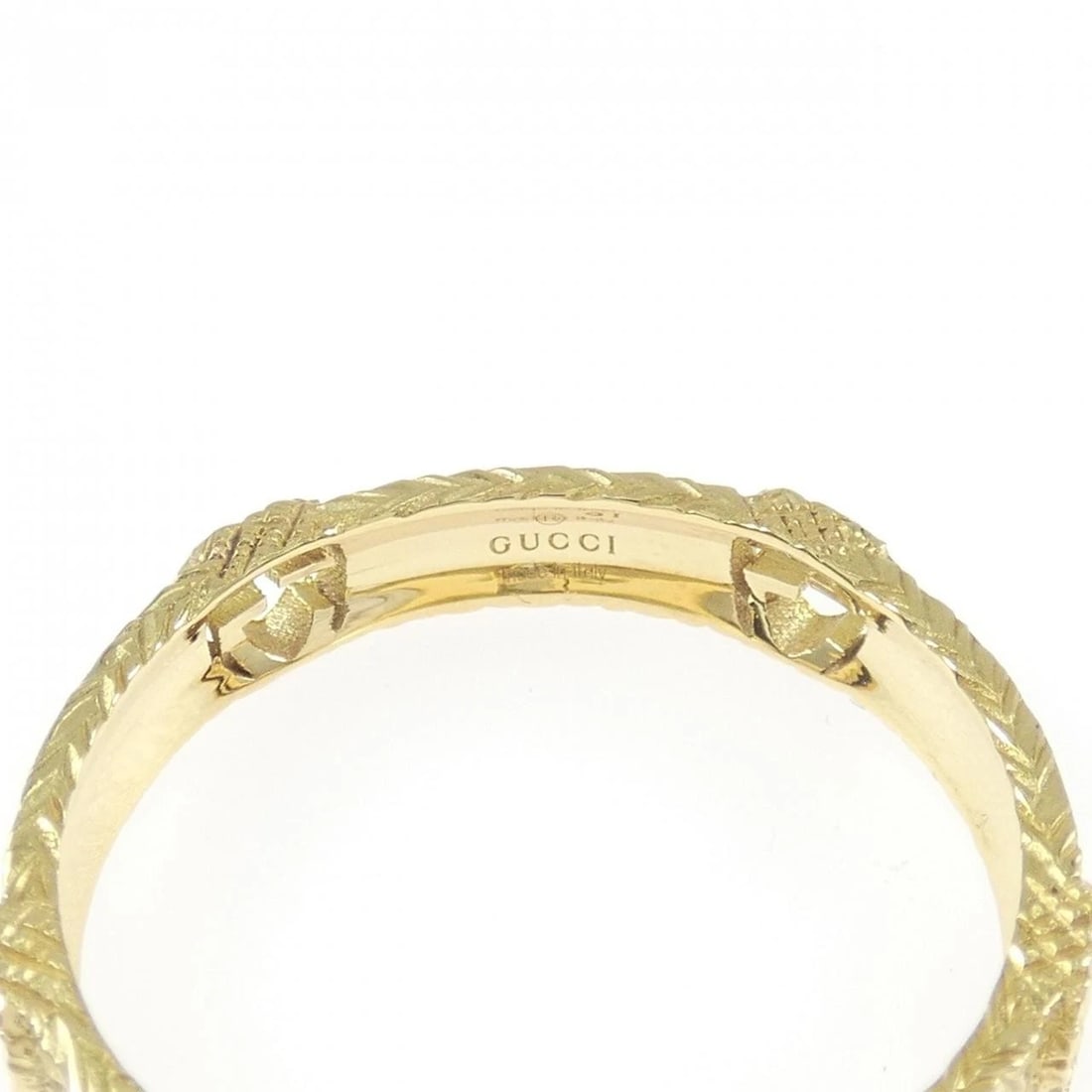 GUCCI INTERLOCKING G RING - 2