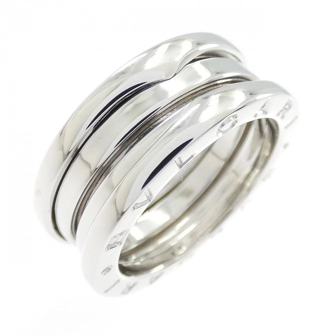 BVLGARI B.ZERO1 3-BAND RING: Bvlgari B.zero1 3-Band Ring Brand: BVLGARI Type/Style: Bulgari Ring Material: 750 white gold, Color: white gold Size: US6 1/2(53) Accessories: None Accessories Notice: When purchasing pre-owned