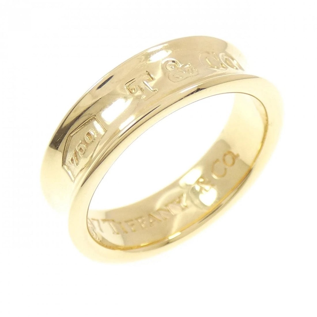 TIFFANY & CO. RING: TIFFANY & Co. Ring Brand: TIFFANY&Co. Type/Style: TIFFANY & Co. Ring Material: 750 yellow gold, Color: yellow gold Size: US7 1/2 Accessories: None Accessories Notice: When purchasing pre-owned goods,