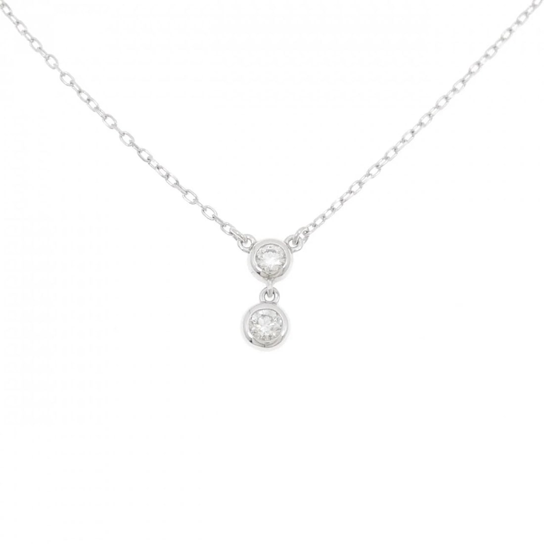 MIKIMOTO DIAMOND NECKLACE: Mikimoto Diamond Necklace Brand: MIKIMOTO Type/Style: Mikimoto Necklace Material: K18 white gold, Main Stone Natural Color: white gold Size: 40cm Pendant length approx. x width approx.: 12.0mmx5.0mm C