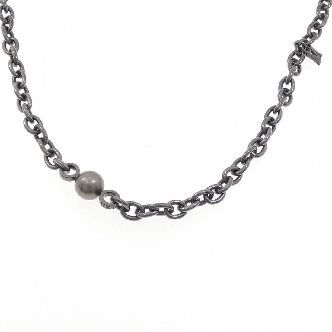 MIKIMOTO PASSION NOIR NECKLACE: Mikimoto Passion Noir Necklace Brand: MIKIMOTO Type/Style: Mikimoto Necklace Material: 925Silver, Color: Silver Size: 56cm Max width: 15.3mm Chain maximum width approx.: 6.1mm Accessories: None