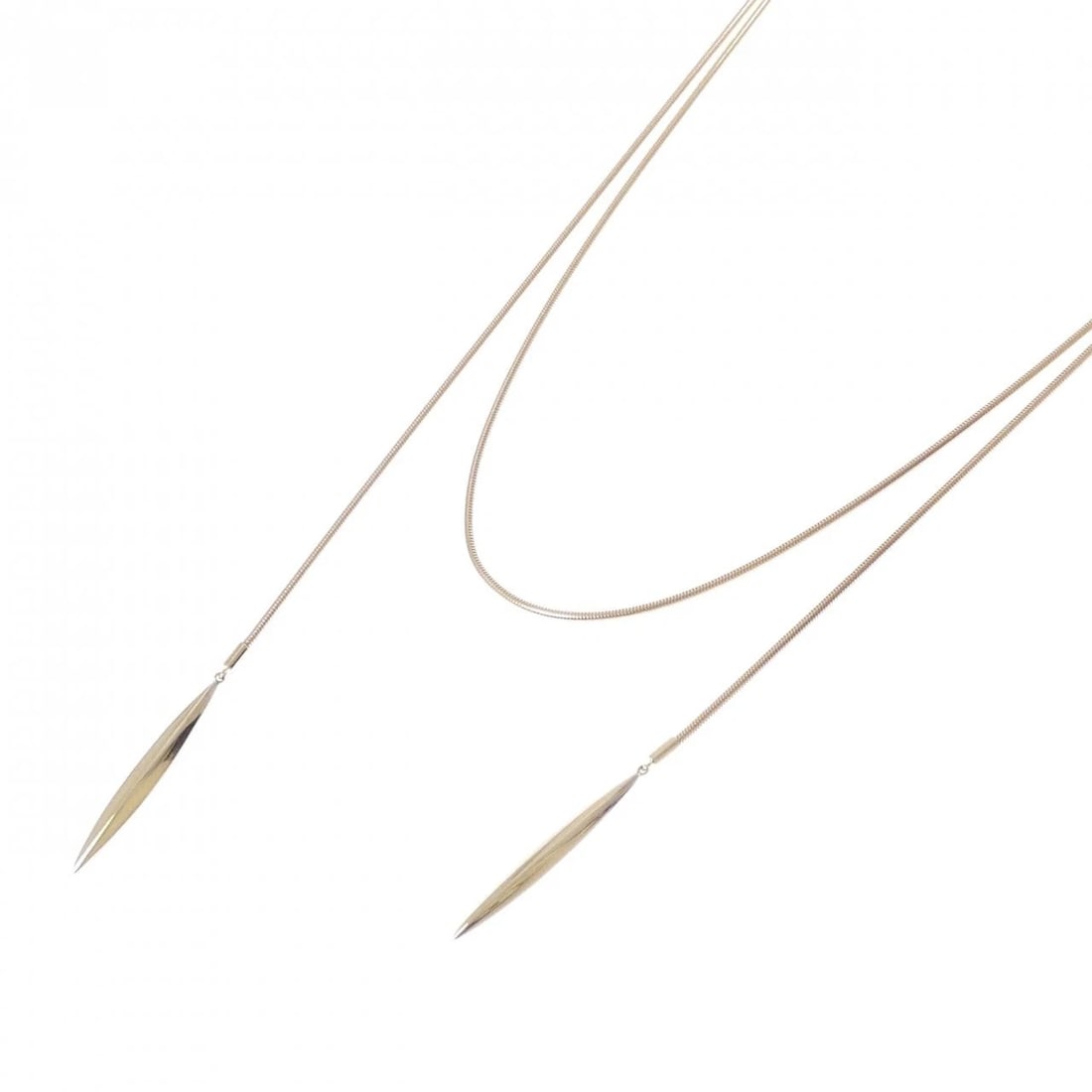 TIFFANY&CO. 750YG NECKLACE: TIFFANY&Co. 750YG Necklace Brand: TIFFANY&Co. Type/Style: TIFFANY&Co. Necklace Material: 750 yellow gold, Color: yellow gold Size: Pendant length approx. x width approx.: 39.8mmx4.9mm Chain maximum