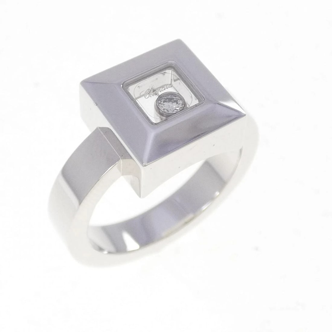 CHOPARD DIAMOND RING: Chopard Diamond Ring Brand: Chopard Type/Style: Chopard Ring Material: 750 white gold, Main Stone Natural Color: white gold Size: US6 1/4 Accessories: None Accessories Notice: When purchas