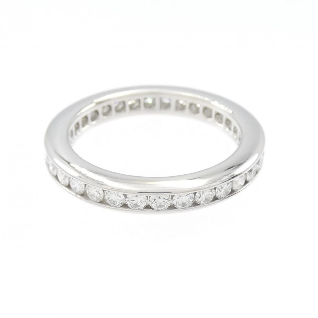HARRY WINSTON ROUND CHANNEL SET RING: Harry Winston Round Channel Set Ring Brand: HARRY WINSTON Type/Style: Harry Winston Ring Material: Platinum, Main Stone Natural Color: Platinum Size: US4 Accessories: None Accessories Notice: When