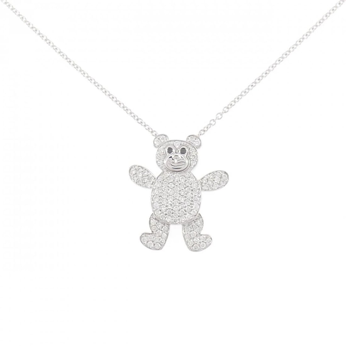 PONTE VECCHIO DIAMOND NECKLACE: Ponte Vecchio Diamond Necklace Brand: Ponte Vecchio Type/Style: Ponte Vecchio Necklace Material: 750 white gold, Color: white gold Size: 36?40cm Pendant length approx. x width approx.: 20.8mmx18.5mm C