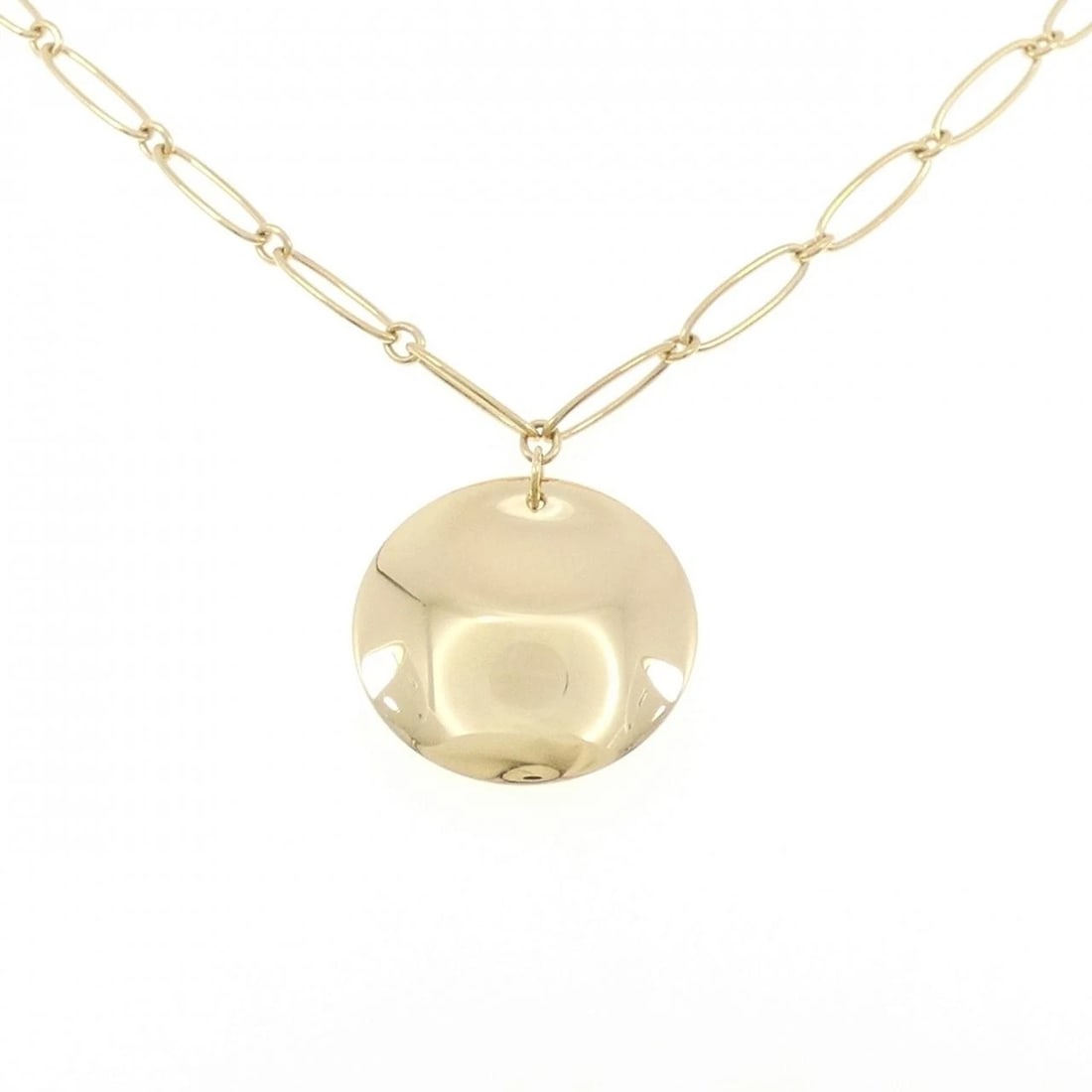 TIFFANY&CO. 750 NECKLACE: TIFFANY&Co. 750 Necklace Brand: TIFFANY&Co. Type/Style: TIFFANY&Co. Necklace Material: 750 yellow gold, Color: yellow gold Size: 41cm Diameteraround: 30.0mm Chain maximum width approx.: 5.1mm Acce