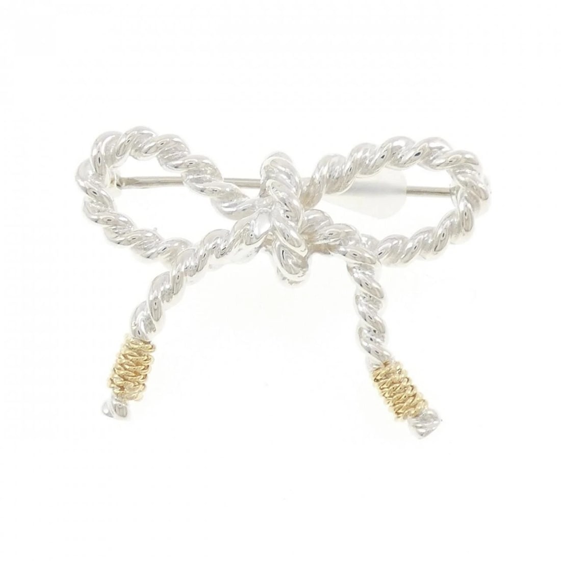 TIFFANY & CO. 925/750YG BROOCH: TIFFANY & Co. 925/750YG Brooch Brand: TIFFANY&Co. Type/Style: TIFFANY&Co. Pendant/Brooch Material: 925Silver/750Yellow Gold, Color: Silver yellow gold Size: Approximate dimensions: 22.6mm (height) x 3