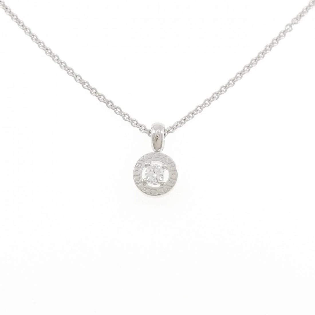 BVLGARI NECKLACE: BVLGARI Necklace Brand: BVLGARI Type/Style: Bulgari Necklace Material: 750 white gold, Main Stone Natural Color: white gold Size: 39-46cm Pendant length approx. x width approx.: 15.5mmx9.1mm Chain max