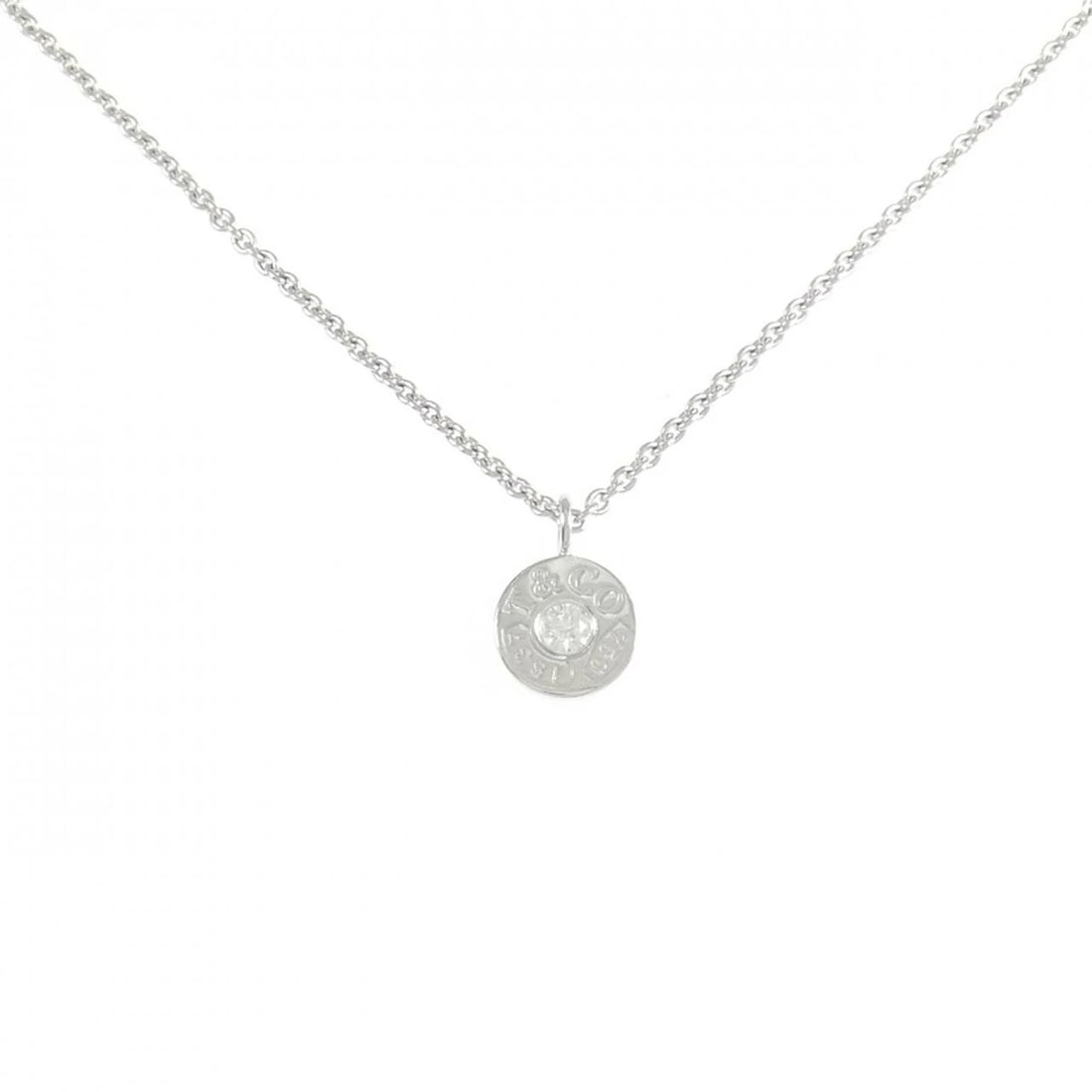 TIFFANY&CO. NECKLACE: TIFFANY&Co. Necklace Brand: TIFFANY&Co. Type/Style: TIFFANY&Co. Necklace Material: 750 white gold, Main Stone Natural Color: white gold Size: 40cm Pendant length approx. x width approx.: 11.5mmx7.9mm