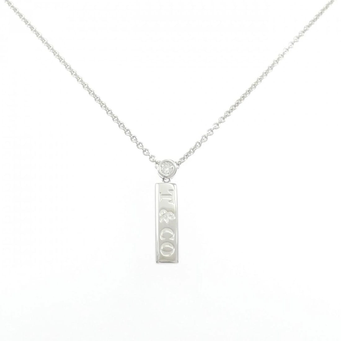TIFFANY & CO. BARDROP NECKLACE: TIFFANY & Co. Bardrop Necklace Brand: TIFFANY&Co. Type/Style: TIFFANY&Co. Necklace Material: 750 white gold, Main Stone Natural Color: white gold Size: 41cm Pendant length approx. x width approx.: 21.