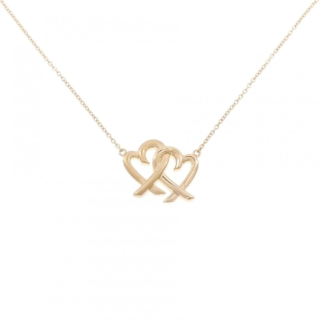 TIFFANY&CO. LOVING HEART NECKLACE: TIFFANY&Co. Loving Heart Necklace Brand: TIFFANY&Co. Type/Style: TIFFANY&Co. Necklace Material: 750 Pink Gold, Color: Pink Gold Size: 46cm Pendant length approx. x width approx.: 14.0mmx17.0mm Chain