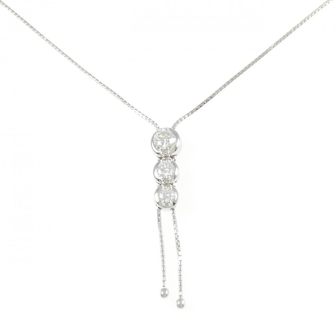 TASAKI DIAMOND NECKLACE: Tasaki Diamond Necklace Brand: TASAKI Type/Style: Tasaki Necklace Material: K18 white gold, Main Stone Natural Color: white gold Size: -52cm Pendant length approx. x width approx.: 36.9mmx6.3mm Chain