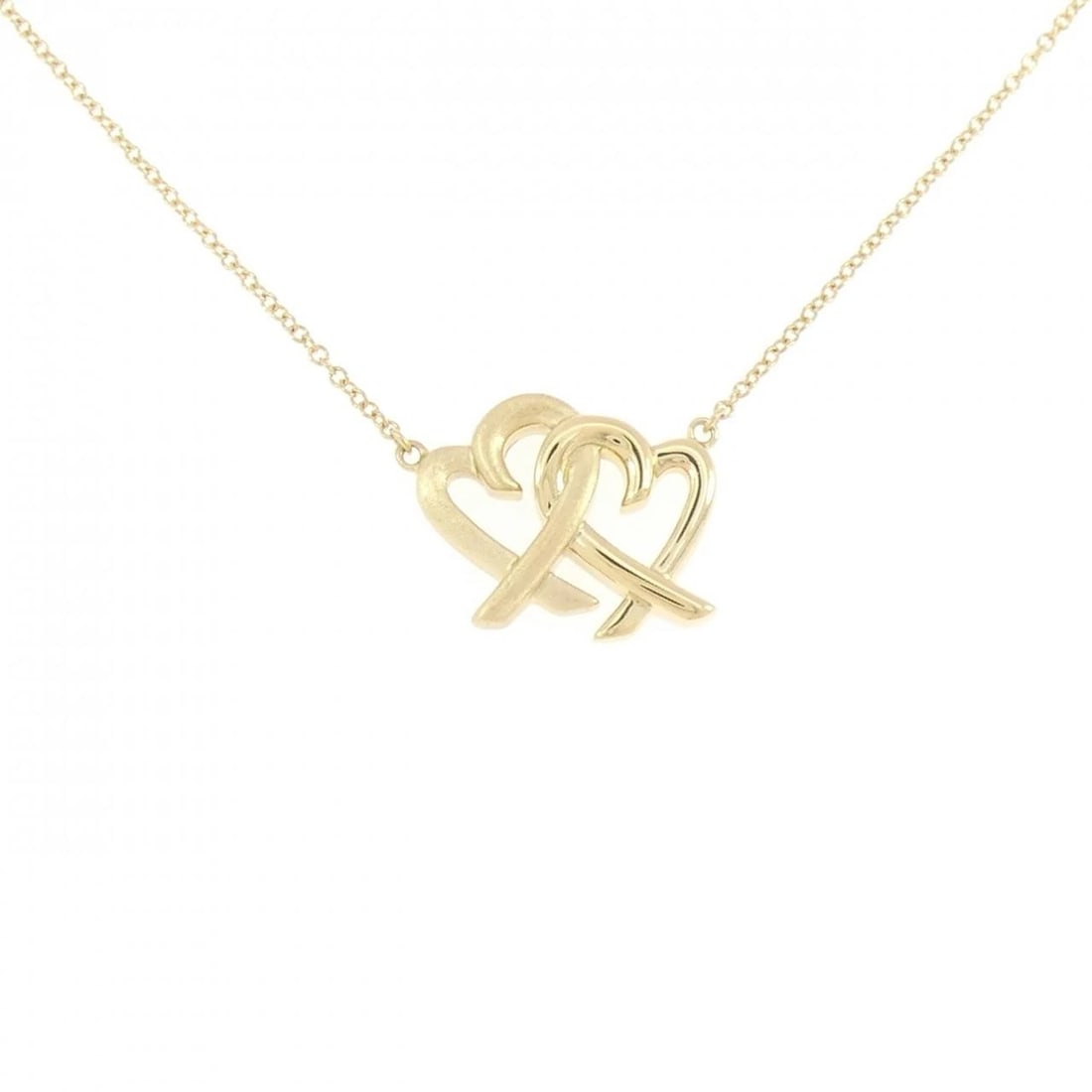 TIFFANY&CO. LOVING HEART NECKLACE: TIFFANY&Co. Loving Heart Necklace Brand: TIFFANY&Co. Type/Style: TIFFANY&Co. Necklace Material: 750 yellow gold, Color: yellow gold Size: 46cm Pendant length approx. x width approx.: 14.0mmx16.1mm