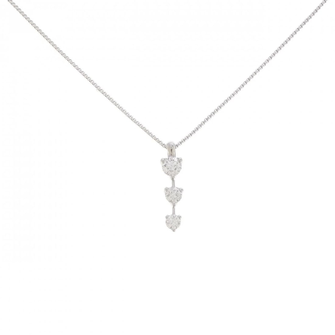 TASAKI DIAMOND NECKLACE: Tasaki Diamond Necklace Brand: TASAKI Type/Style: Tasaki Necklace Material: K18 white gold, Main Stone Natural Color: white gold Size: 38-41cm Pendant length approx. x width approx.: 15.1mmx3.7mm