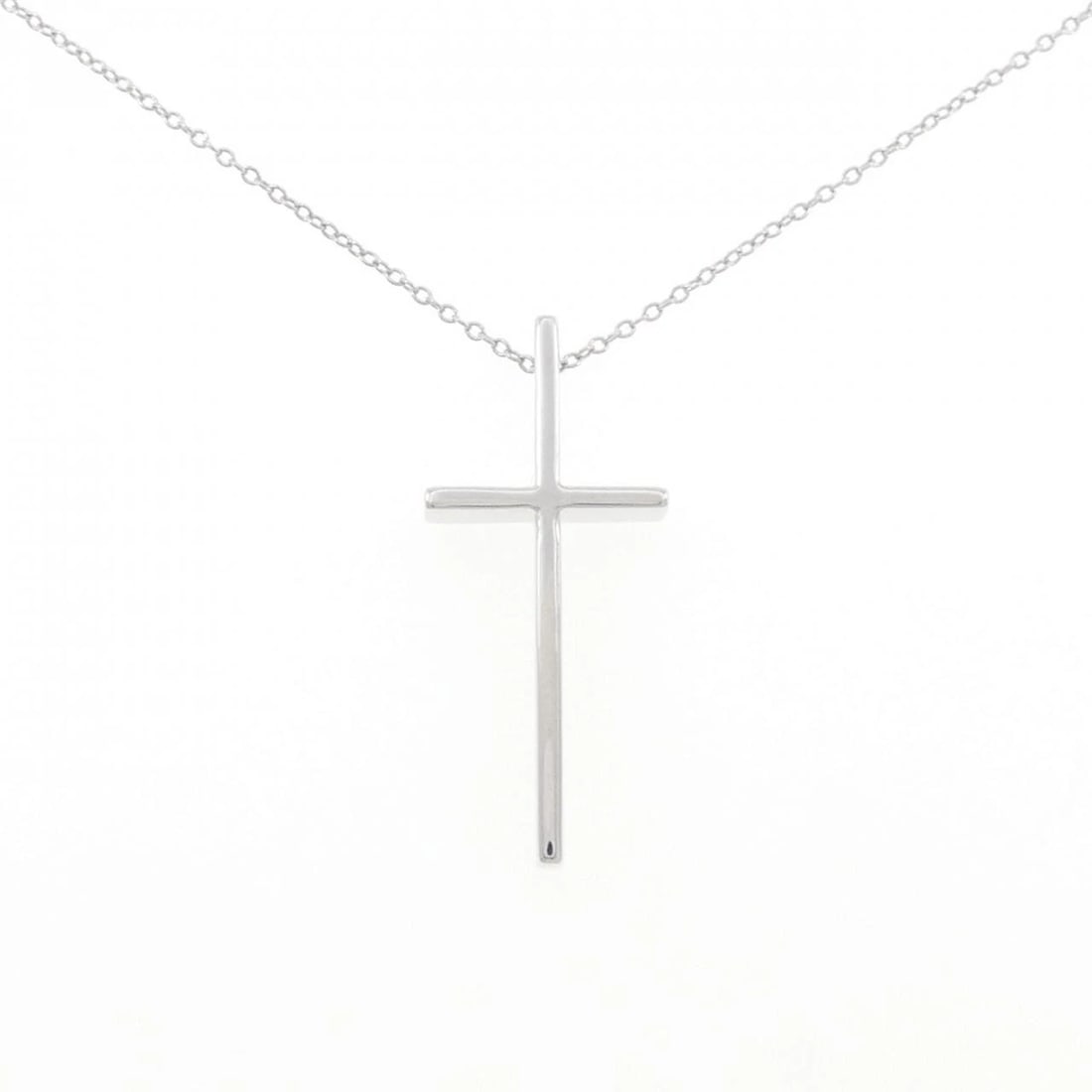 TIFFANY&CO. CROSS NECKLACE: TIFFANY&Co. Cross Necklace Brand: TIFFANY&Co. Type/Style: TIFFANY&Co. Necklace Material: 750 white gold, Color: white gold Size: 50cm Pendant length approx. x width approx.: 30.4mmx13.4mm Chain