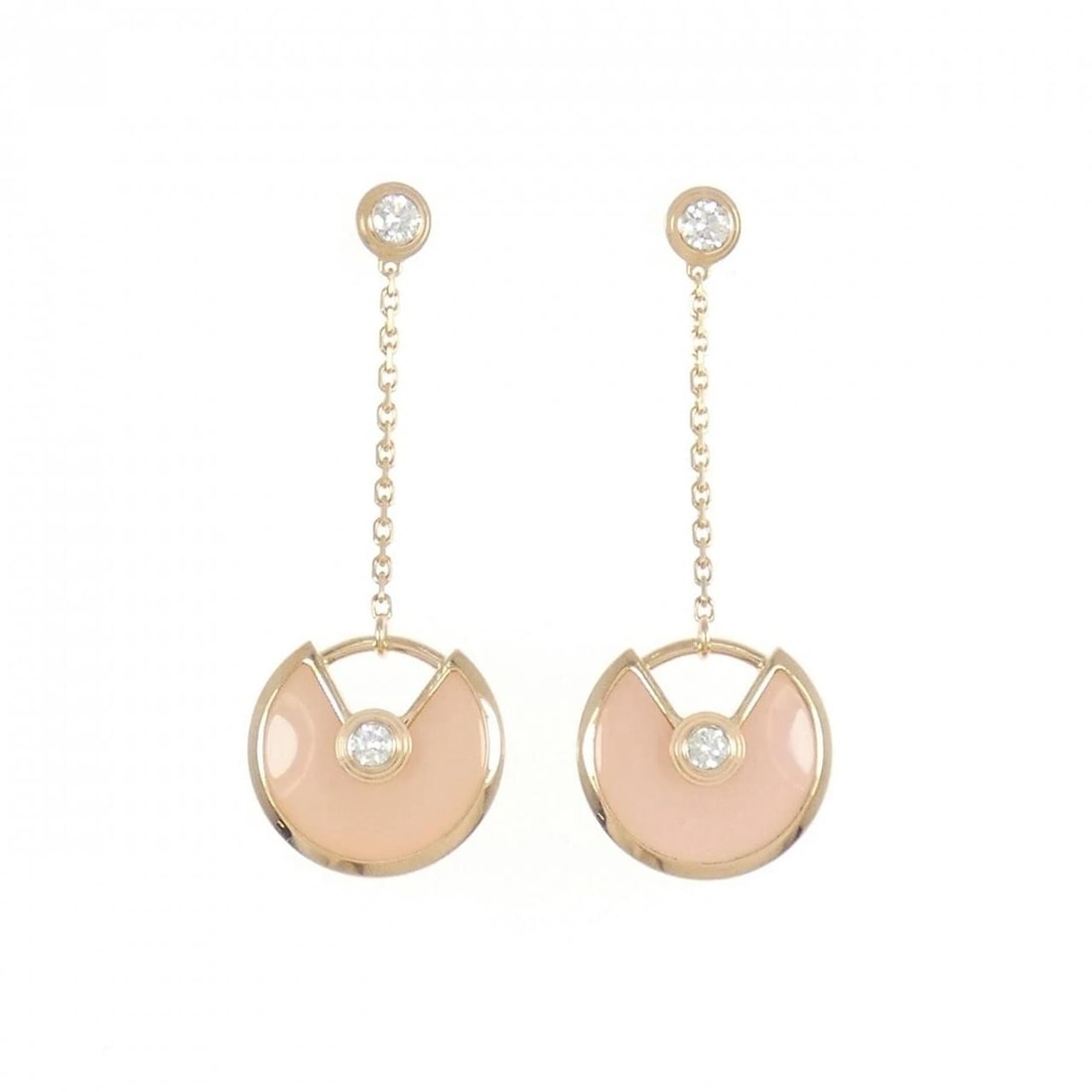 CARTIER AMULET PIERCE: Cartier Amulet Pierce Brand: CARTIER Type/Style: Cartier Pierce/Earring Material: 750 Pink Gold, Main Stone Secondary StoneNatural Color: Pink Gold Size: Approx. height x width: 33.0mm x 12.0mm Ac
